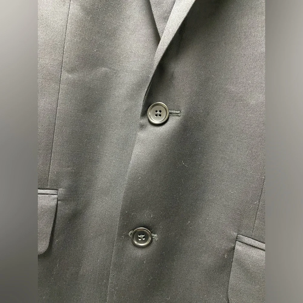 Banana Republic Men’s Black Suit Jacket Blazer Sz 38R 100% Wool - Picture 5 of 15